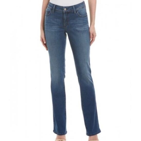 NYDJ Mini Boot Western Cowgirl Medium Wash Jeans Size 16 Boho Casual - Picture 1 of 12